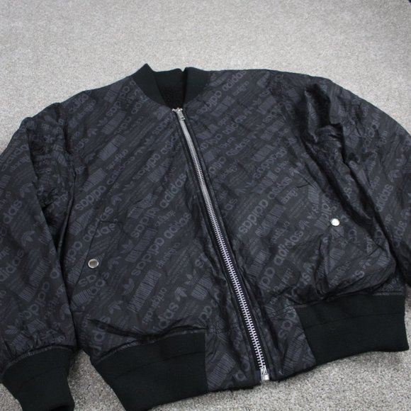 Adidas x Alexander Wang Jacket Men's M Black L/S Reversible "Packaging Paper" - Picture 3 of 13